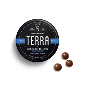 5mg Terra ‘Blueberry’ Milk Chocolate Bites 100mg THC total - Shroom Land Hub