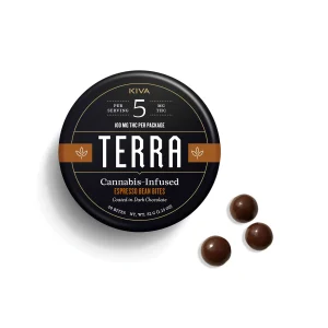 5mg Terra ‘Espresso Bean’ Dark Chocolate Bites 100mg THC total - Shroom Land Hub