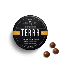 5mg Terra ‘Sea Salt Caramel’ Milk Chocolate Bites 100mg THC total - Shroom Land Hub
