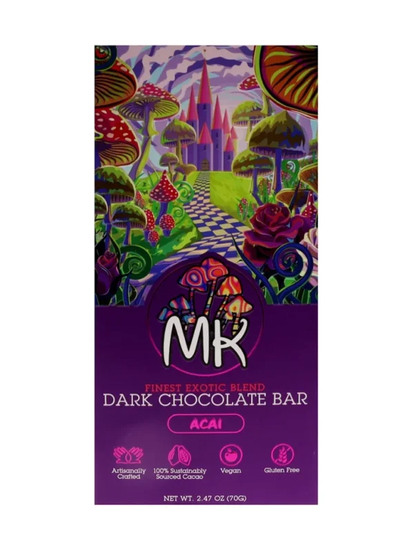 Acai MK Finest Exotic Blend Dark Chocolate Bar 70G - Shroom Land Hub