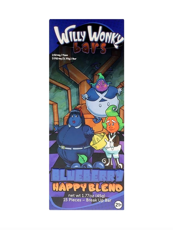 Blueberry Willy Wonky Happy Blend Bars - Shroom Land Hub