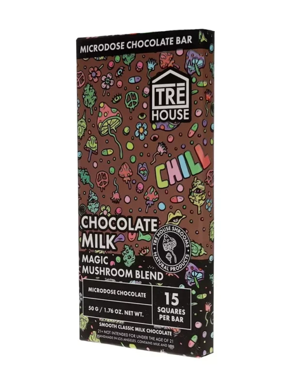 Chocolate Milk Tre House Magic Mushroom Chocolate Bar 50g - Shroom Land Hub