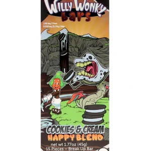 Cookies & Cream Willy Wonky Happy Blend Bars - Shroom Land Hub