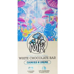 Cookies N Cream MK Finest Exotic Blend White Chocolate Bar 70G - Shroom Land Hub