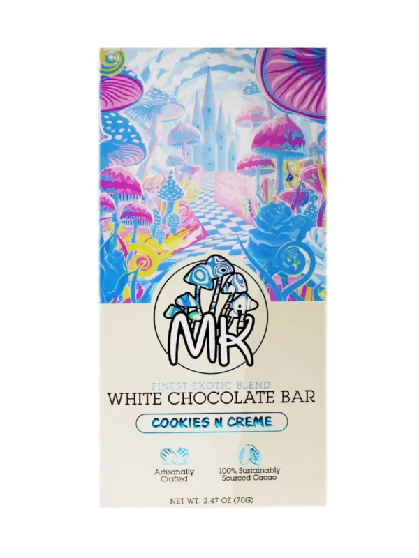 Cookies N Cream MK Finest Exotic Blend White Chocolate Bar 70G - Shroom Land Hub