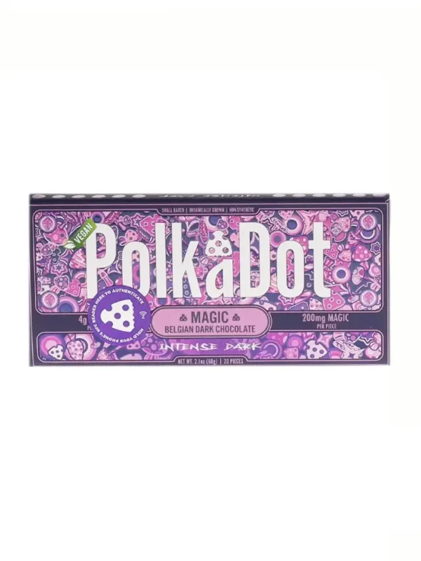 Intense Dark PolkaDot Magic Mushroom Belgian White Chocolate 200mg Magic Per Piece - Shroom Land Hub