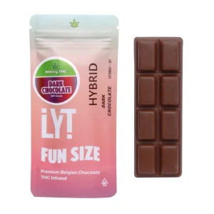 LYT Hybrid Dark Chocolate Fun Size 800mg - Shroom Land Hub
