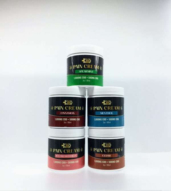 MJCBD 3oz Pain Cream (1000mg CBD/500mg CBG)