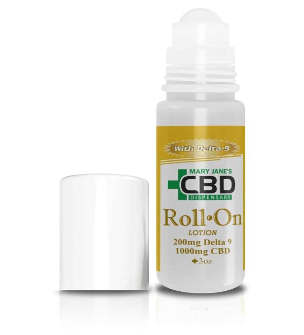 MJCBD CBD Roll On 1000mg Delta 9 200mg